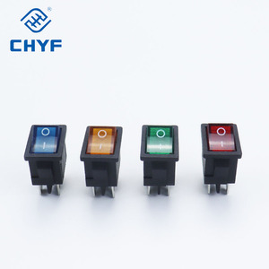 On-off 15a 12vac מתג נדבק עם אור ירוק צהוב אדום מתג 6 פינים עבור מכשירי חשמל ביתיים 110v 220v 24v 24v - Product Image 5