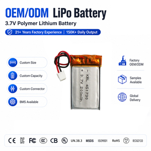 Batteria Li-po 3.7V 451730 200mAh Personalizzata di Alta Qualità, Batteria agli Ioni di Litio Ricaricabile per Luci LED, Auricolari, Cuffie Bluetooth - Product Image 1