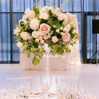 Arrangement de centre de table de mariage rose artificielle centres de table pour la décoration de mariage