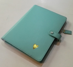 Cubierta de Agenda de Negocios A5 en Cuero PU <span class=keywords><strong>sin</strong></span> Anillas, Encuadernación de Hojas Sueltas, Logotipo Personalizado Impreso con UV, Organizador - Product Image 4