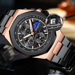 MAKA M <span class=keywords><strong>BAKO</strong></span> MK-5501 นาฬิกาข้อมือผู้ชายสุดหรูแบรนด์สแตนเลสสตีลเรืองแสงธุรกิจการเคลื่อนไหวของญี่ปุ่นนาฬิกาแฟชั่นใหม่สำหรับสุภาพบุรุษ - Product Image 2