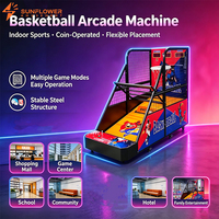 Fabrik-Großhandel: Interaktives elektronisches Basketball-Arcade-Spiel mit Münzprüfer für Kinder und Erwachsene – ideal für Einkaufszentren