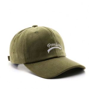 Casquette de baseball en velours côtelé à 6 panneaux avec logo brodé personnalisé en gros - Product Image 3