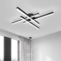 Lignes simples nordiques Led plafonnier lumières luminaires modernes pour chambre salon