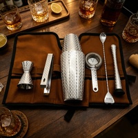 Ensemble de shaker professionnel en acier inoxydable gravé miroir haut de gamme Magic, shaker Boston complet, réutilisable et durable