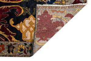 Tapis tibétain en laine et soie noué à la main, revêtement de sol luxueux fait main avec couleurs et motifs personnalisés pour la décoration intérieure - Product Image 5