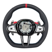 Volant de direction en cuir pleine fleur de haute qualité pour BMW M3 M4 M5 Série 1 2 3 4 CS G Style Sport – Amélioration du volant de voiture