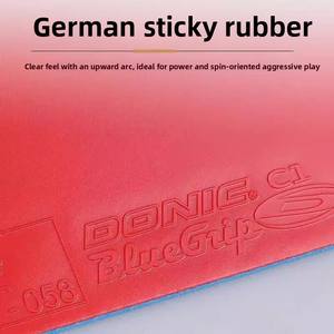 <span class=keywords><strong>Raquette</strong></span> <span class=keywords><strong>de</strong></span> <span class=keywords><strong>tennis</strong></span> <span class=keywords><strong>de</strong></span> <span class=keywords><strong>table</strong></span> <span class=keywords><strong>Donic</strong></span> Donick C1 Blue Grip C2 S2 avec caoutchouc inversé et étui authentique - Product Image 6