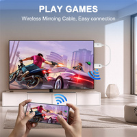 Pas besoin de WIFI et de tout câble de mise en miroir sans fil, Dongle pour connecter le PC à la télévision Full HD Plug and Play Adaptateur d'affichage sans fil