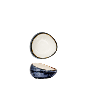 Ciotola Inclinata Blu Luna 9 Cm 8 Cl, Piatto di Servizio in Ceramica per Condimenti - Product Image 1