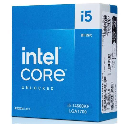 In-tel Core I5 14600KF Processor 6 Cores/12 Threads, Turbo up to 4.3GHz, Seamless Gaming Cpu Desktop for Computer