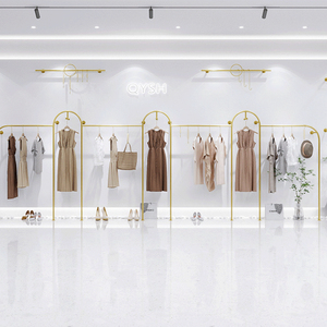 Cao Cấp Kim Loại Móc Treo Tường Cửa Hàng Bán Lẻ Giá Quần Áo Tầng Gắn Quần Áo Hiển Thị Giá - Product Image 2