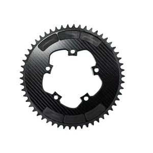 Pédalier de vélo en fibre de carbone 3K, simple ou double pignon, haute dureté, carbone pur composite modifié - Product Image 2