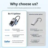 Hub Ekspansi USB 3.0 Aluminium Alloy 4-Port Tipe-C untuk Laptop, Ponsel, Thunderbolt, dan Game, Tersedia
