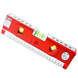 Multipurpose Laser Level Tool Laser Measuring Tape Self-leveling Adjusted Laser Level Kit Standard and Metric Rulers 5ft 1.5M