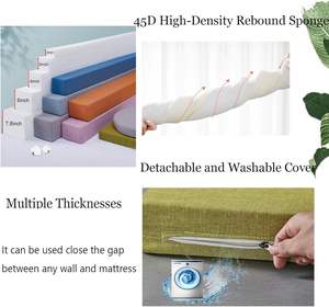 Almohada de Espuma Viscoelástica Personalizada para Rellenar el Espacio entre Camas, para un Sueño Saludable, con Funda Extraíble de Color Personalizado, Tamaño Completo - Product Image 5