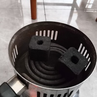 Briquettes de charbon de bois pour barbecue en forme de cube creux, allumage instantané, bois de fruit naturel, sans fumée, faible teneur en cendres, sans goût, longue durée de combustion