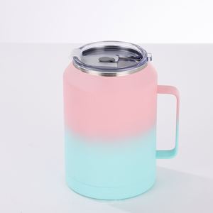 Mug de voyage sportif isotherme à double paroi en acier inoxydable 32/50 oz avec poignée, couvercle et paille – Maintien thermique 24-36 heures, résistant à l'ébullition - Product Image 1