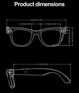 Gafas Inteligentes 2025 W600 con Cámara, Resistentes al Agua IP65, Gafas de Sol Inteligentes con IA para Exteriores y <span class=keywords><strong>Audio</strong></span> BT - Product Image 6
