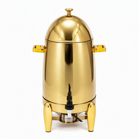 Distributeur de boissons chauffant en acier inoxydable plaqué or 19L pour hôtel, banquet, buffet, café, thé