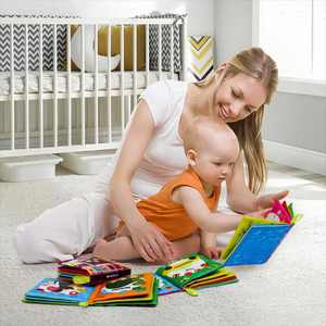 Livres froissés pour bébés, jouet pour le temps sur le ventre, de 6 à 12 mois, livre tactile, cadeaux pour garçon et fille - Product Image 5