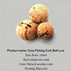 200 Piezas de Cuentas de Pesca de Carpa Naturales Sin Relleno, Flotadores de <span class=keywords><strong>Corcho</strong></span>, Bolas de <span class=keywords><strong>Corcho</strong></span>, Boilies Flotantes, Aparejos de Pesca de Fondo, Sin Olor, Cebo para Río y Lago - Product Image 3