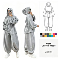Ensemble de sport décontracté pour femmes, nouvelle mode estivale, design tendance, pantalon large à manches longues, ensemble deux pièces
