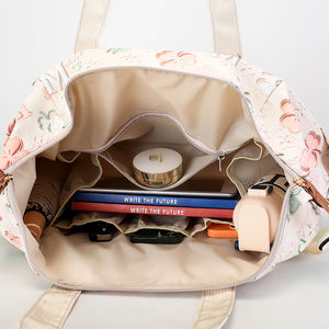 Tas Popok Oxford Kapasitas Besar Anti Air, Tas Serbaguna Modis untuk Ibu dengan Ritsleting - Product Image 4