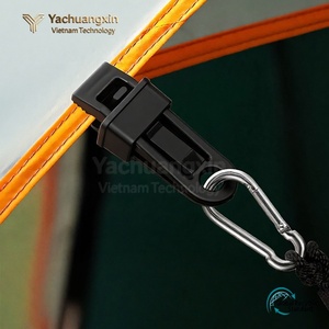 Black Plastic Carabiner <b>Clips</b> for Camping Tent Canopy Windproof Fixing 2-Pack - Product Image 2