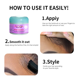 <span class=keywords><strong>Gel</strong></span> Tresses et Fixation à Marque Blanche, Logo Personnalisé, Brillance Intense, Fixation Extra Forte pour <span class=keywords><strong>Cheveux</strong></span> Crépus, Tresses et Locs, Contrôle des Bords pour Femmes et Hommes Noirs - Product Image 5