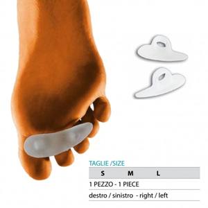 OK PED Cómoda Almohadilla de Silicona para Dedos Aplastados (Derecho-Izquierdo) Italia Ref. G115 - Product Image 1