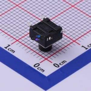 UK-B0228-G6.5-250 Tactile Switch SMD-4P,6x6mm Switch Single Pole Single Throw Round Button 2.5N Vertical Mount - Product Image 2