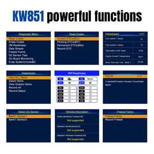 カーオイルサービスライトリセットメンテナンスリセット診断ツールKONNWEI KW851 OBD2 EOBDスキャナー - Product Image 5
