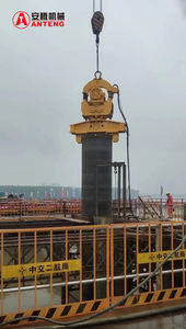 Miniexcavadora eléctrica de pila de hoja, martillo de apilamiento, martillo vibro para conducción de pila de hoja, abrazadera de grúa <span class=keywords><strong>Dr</strong></span> vibratoria hidráulica - Product Image 4