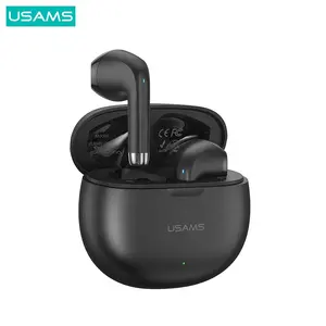 USAMS Headset nirkabel earbud terverifikasi pemasok TWS dengan kotak pengisian earbud nirkabel Headphone Earphone & Headphone