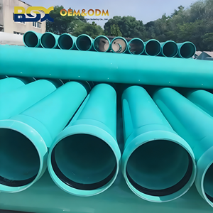 Tuyau d'égout en <span class=keywords><strong>PVC</strong></span> ASTM D3034 SDR35 SDR26, 4, 6, 8 pouces, <span class=keywords><strong>110</strong></span>, 160, 200 mm, avec joint intégré et extrémité cloche, prix pour système de drainage et plomberie - Product Image 1