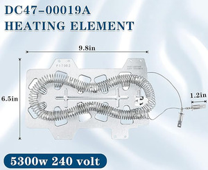 דגם חיוני DC47-00019A מייבש מייבש חימום אלמנט מייבש ציוד חימום - Product Image 2