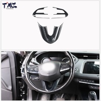 Bande décorative intérieure en plastique style fibre de carbone pour console centrale, autocollant décoratif pour Cadillac XT4 2018-2023 conduite à gauche