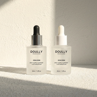 Bouteille en verre dépoli personnalisable de 30ml pour le sérum et l'emballage cosmétique Surface mate manipulant l'utilisation d'huile