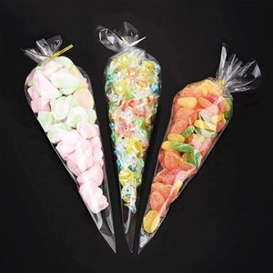Cellophane Triangle Cello BOPP OPP Party Treat <strong>Sweet</strong> Candy Gift Favor Empty Packing <strong>Cone</strong> <strong>Bags</strong> - Product Image 4