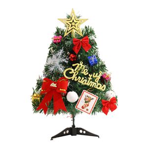 Navidad Xmas giáng sinh trang trí 60cm 45cm nhân tạo <span class=keywords><strong>Mini</strong></span> Cây giáng sinh với đèn LED cho Tabletop - Product Image 5