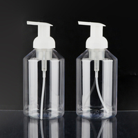 Bouteille de savon moussant pour les mains, flacon de mousse à raser, flacon pompe moussante, transparente, avec logo personnalisé, vide, 40-410 mm, 600 ml