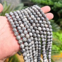 Perles rondes en jade Dong Ling multicolores naturelles en vrac, vente en gros, fournitures pour la fabrication de bijoux, bracelets et colliers DIY