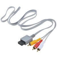 Câble AV RCA 3 en 1 de 1,8 m pour Wii/Wii U, audio vidéo composite, gris, certifié FCC, matériau ABS