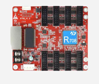 Controlador de Pantalla LED Huidu R708/R712/R716 para Uso en Publicidad Interior con 1 Año de Garantía y Tarjeta Receptora