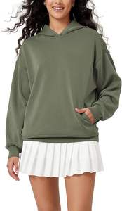 <b>Women's</b> Modal Soft Oversized <b>Long</b> Sleeve Hooded Sweatshirts <b>hoodies</b> street wear Pullover Top with Kangaroo Pocket - Product Image 3