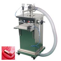 Machine de remplissage semi-automatique verticale à piston de haute précision pour boissons, gelée, ketchup, beurre de cacahuète, crème et beurre