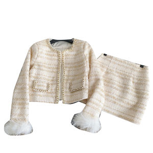 Roman 2-teiliges Set für Damen, Oberteil und hochtaillierter Patchwork-Hüftrock, Anzugkleidung, Großhandel - Product Image 5