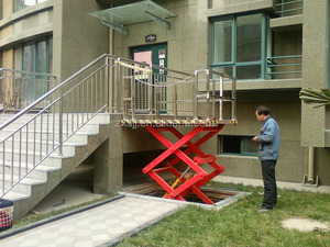 Elevador de Tijera Hidráulico Zhongxiang para Uso Doméstico, Plataforma Vertical Pequeña de Acero al Carbono para Discapacitados/Pacientes - Product Image 6