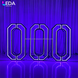 LEDA fábrica personalizada Color marco letra Logo LED neón luz boda cumpleaños fiesta Decoración Luz - Product Image 4